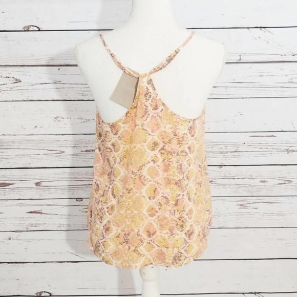 Eloise Anthro 100% silk racerback cami nwt - Picture 3 of 7